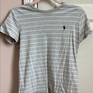 Polo by Ralph Lauren Gray Striped Men's Shirt